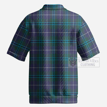 Sandilands Tartan Men’s Polo Sweater Top with Family Crest