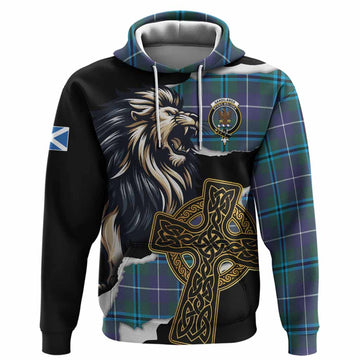Sandilands Tartan Scottish Hoodie Lion Celtic Heritage