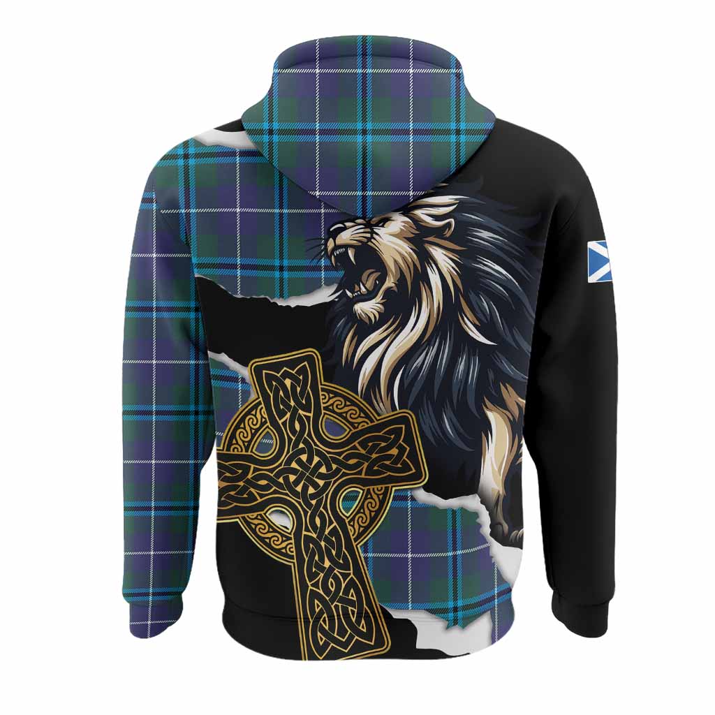 Sandilands Tartan Scottish Hoodie Lion Celtic Heritage