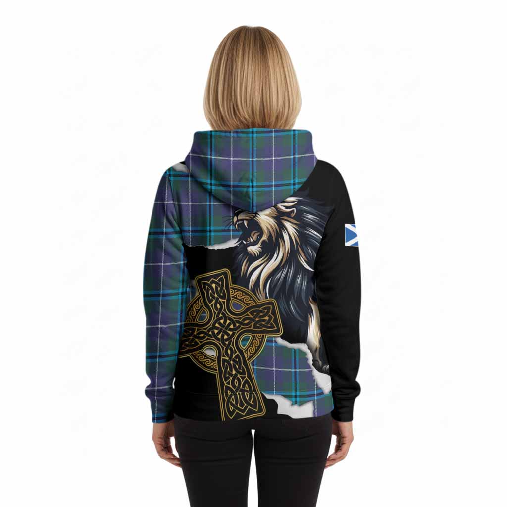 Sandilands Tartan Scottish Hoodie Lion Celtic Heritage