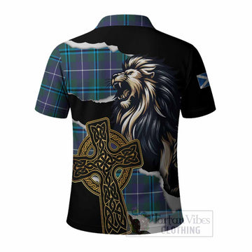 Sandilands Tartan Scottish Polo Shirt Lion Celtic Heritage