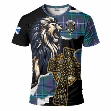 Sandilands Tartan Scottish T-Shirt Lion Celtic Heritage