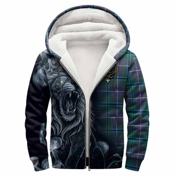Sandilands Tartan Sherpa Hoodie Roaring Lion Heritage