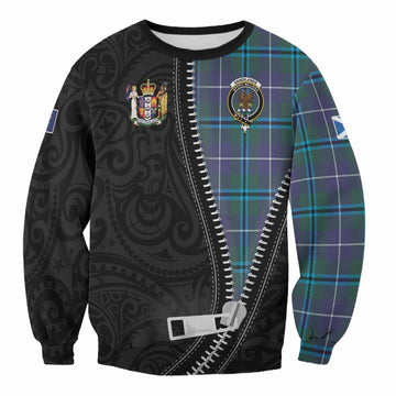 Sandilands Tartan Sweatshirt New Zealand Pattern Unique Zipper Stylized