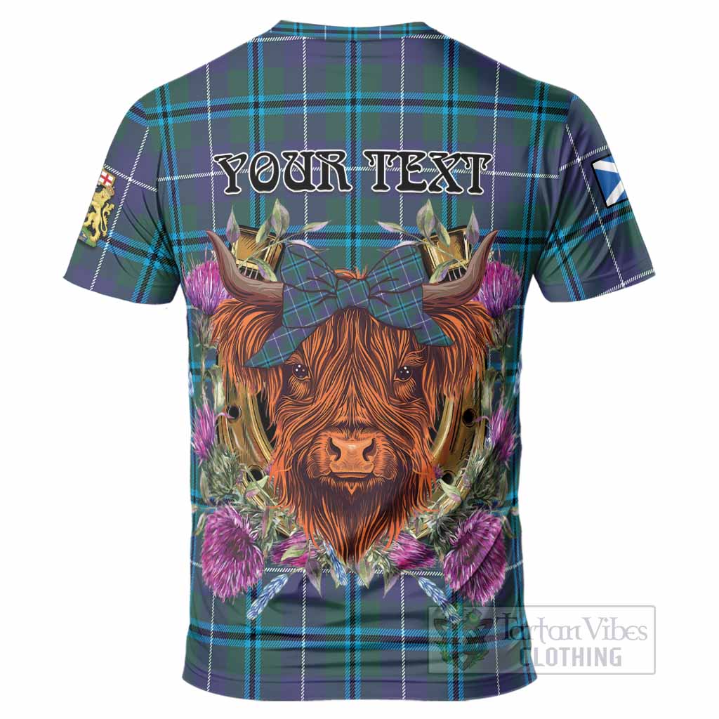 Sandilands Tartan T-Shirt Scottish Thistle Heilan Coo