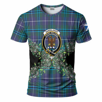 Sandilands Tartan T-Shirt Thistle Scottish Spirit