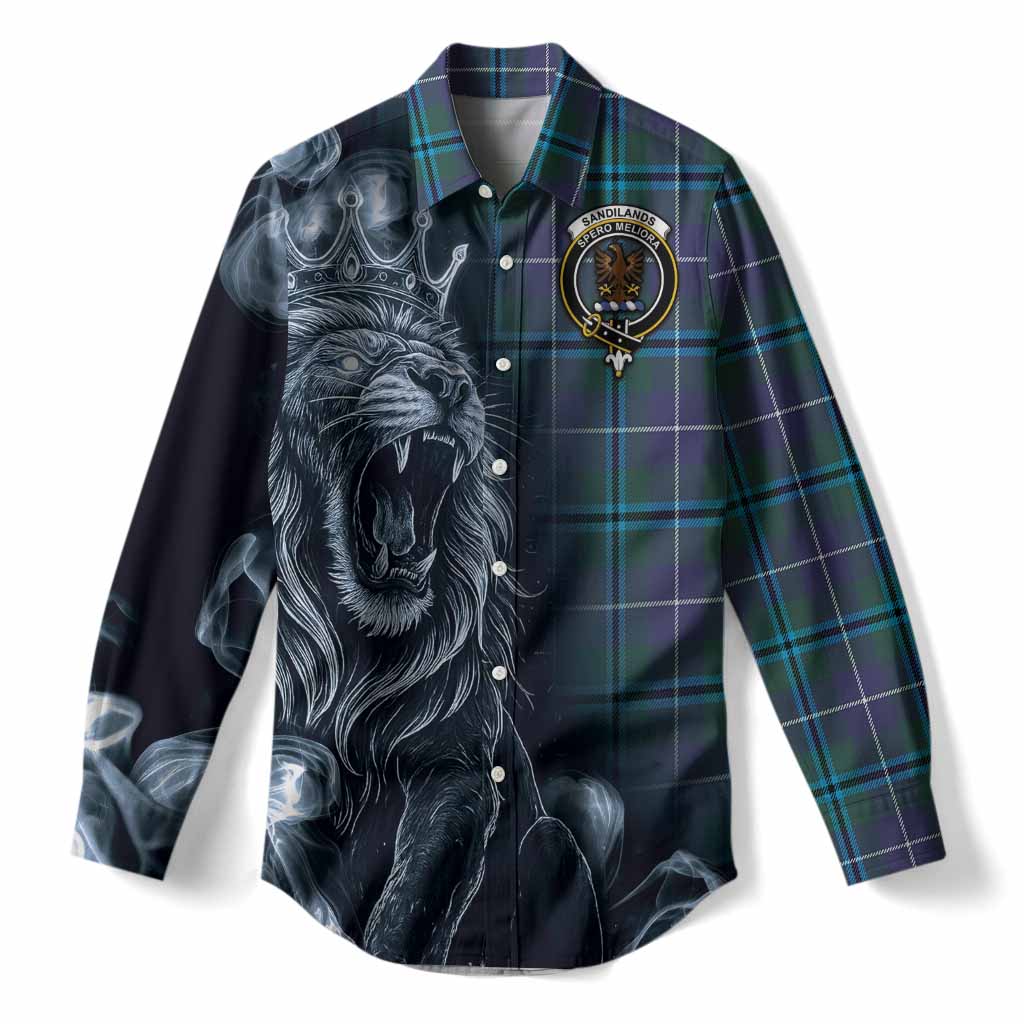 Sandilands Tartan Women Casual Shirt Roaring Lion Heritage