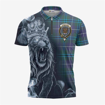 Sandilands Tartan Zipper Polo Shirt Roaring Lion Heritage