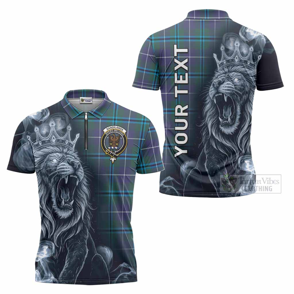 Sandilands Tartan Zipper Polo Shirt Roaring Lion Heritage