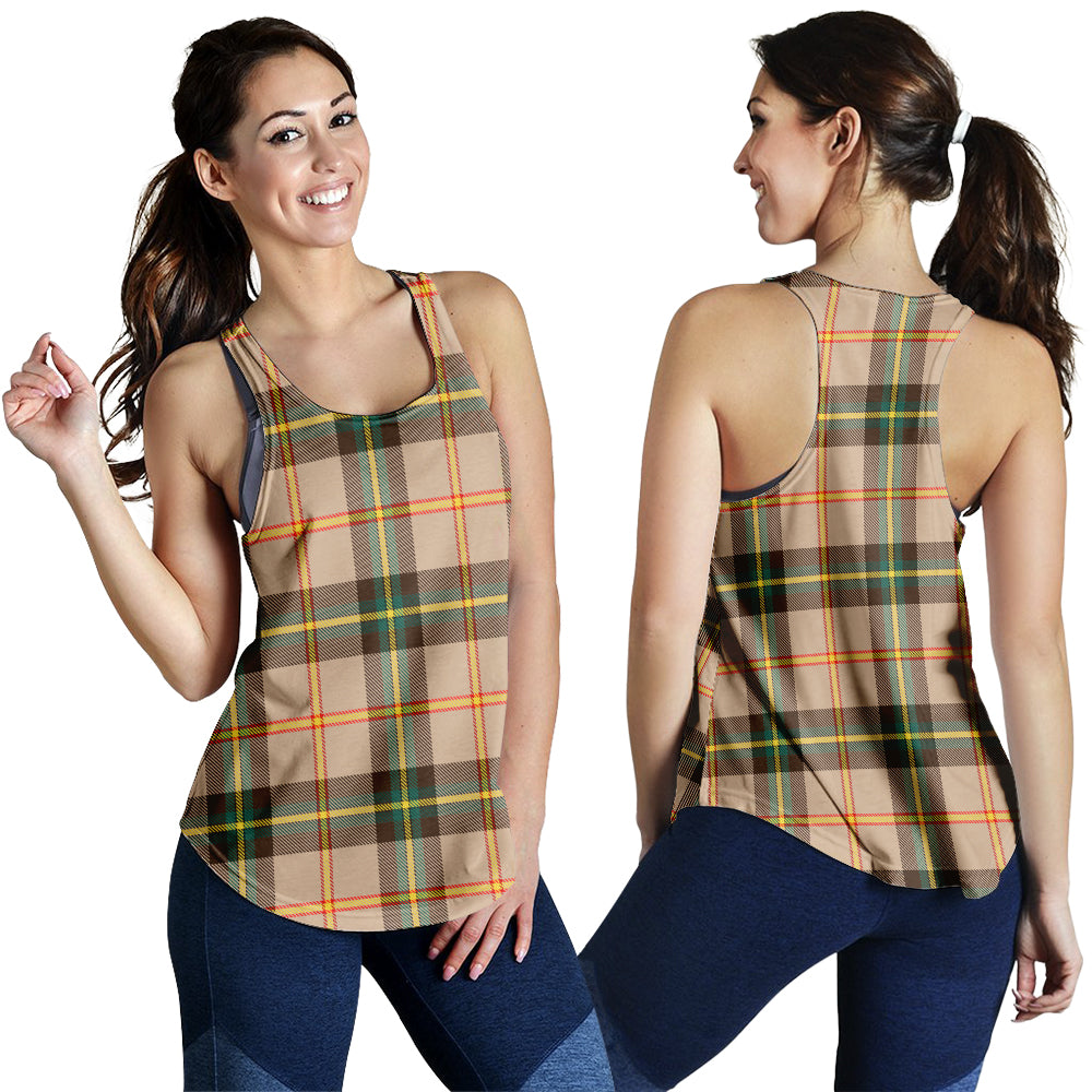 Saskatchewan Province Canada Tartan Women Racerback Tanks 4XL - Tartan Vibes Clothing