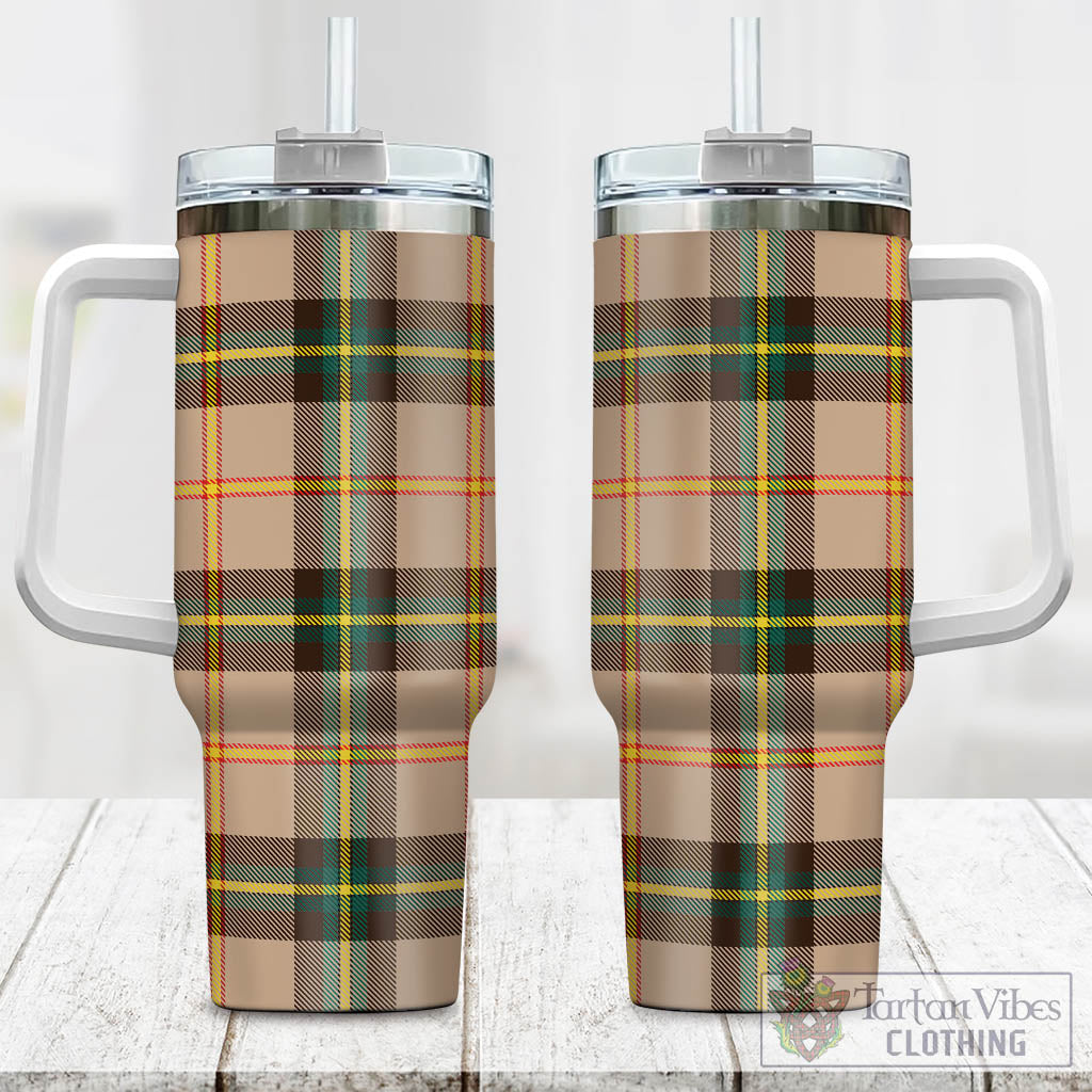 Saskatchewan Province Canada Tartan Tumbler with Handle One Size 40 OZ - Tartan Vibes Clothing