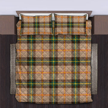 Saskatchewan Province Canada Tartan Quilt Bed Set King - Tartan Vibes Clothing