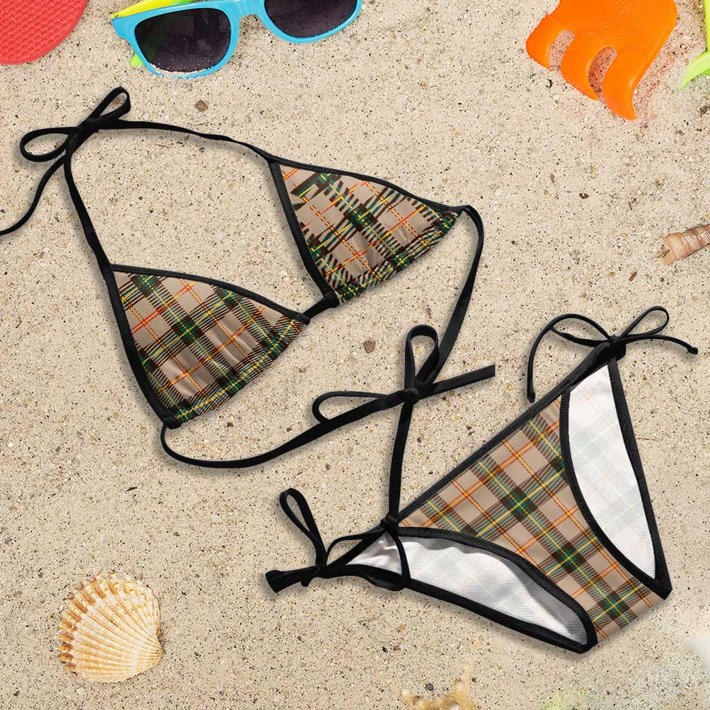Saskatchewan Province Canada Tartan Bikini Swimsuit - Tartan Vibes Clothing