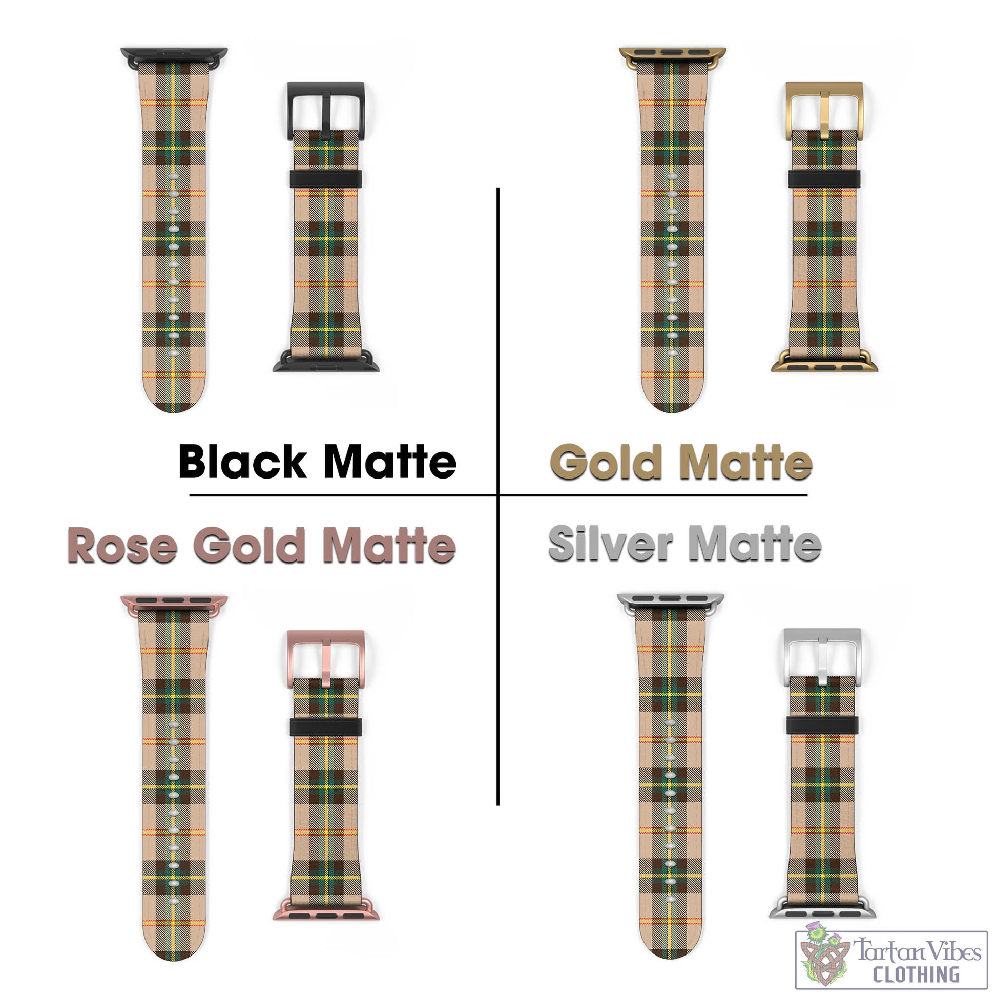 Tartan Vibes Clothing Saskatchewan Province Canada Tartan Watch Band