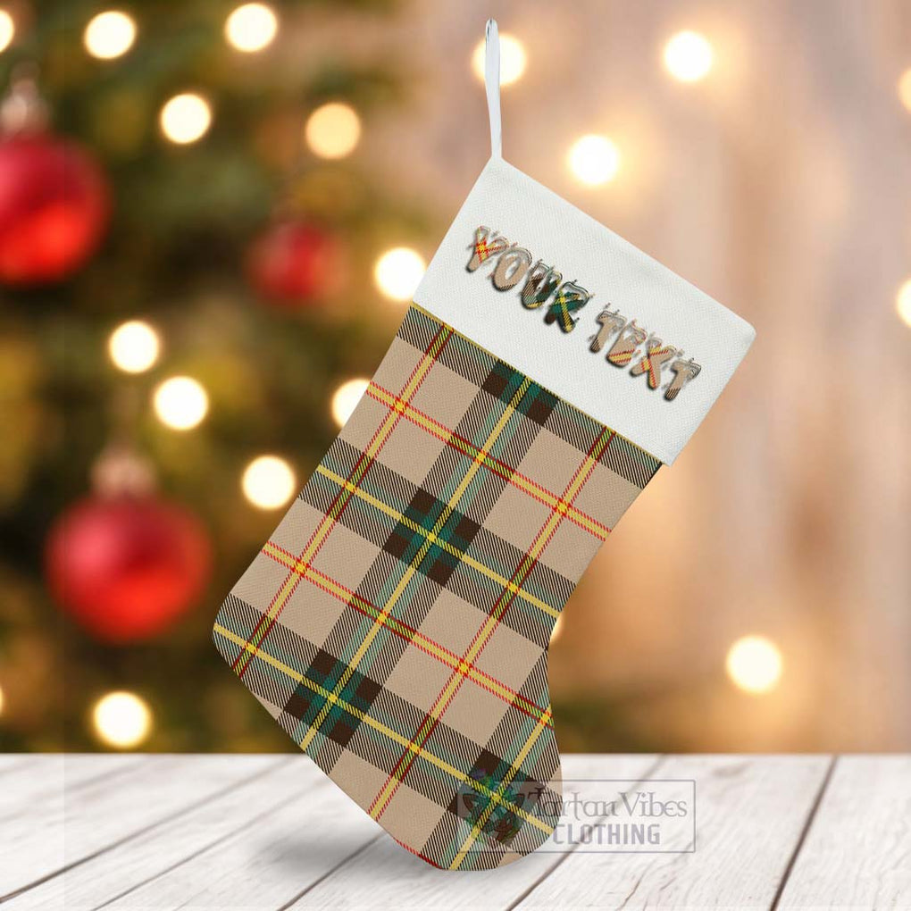 Saskatchewan Province Canada Tartan Christmas Stocking with Personalized Text - Tartan Vibes Clothing
