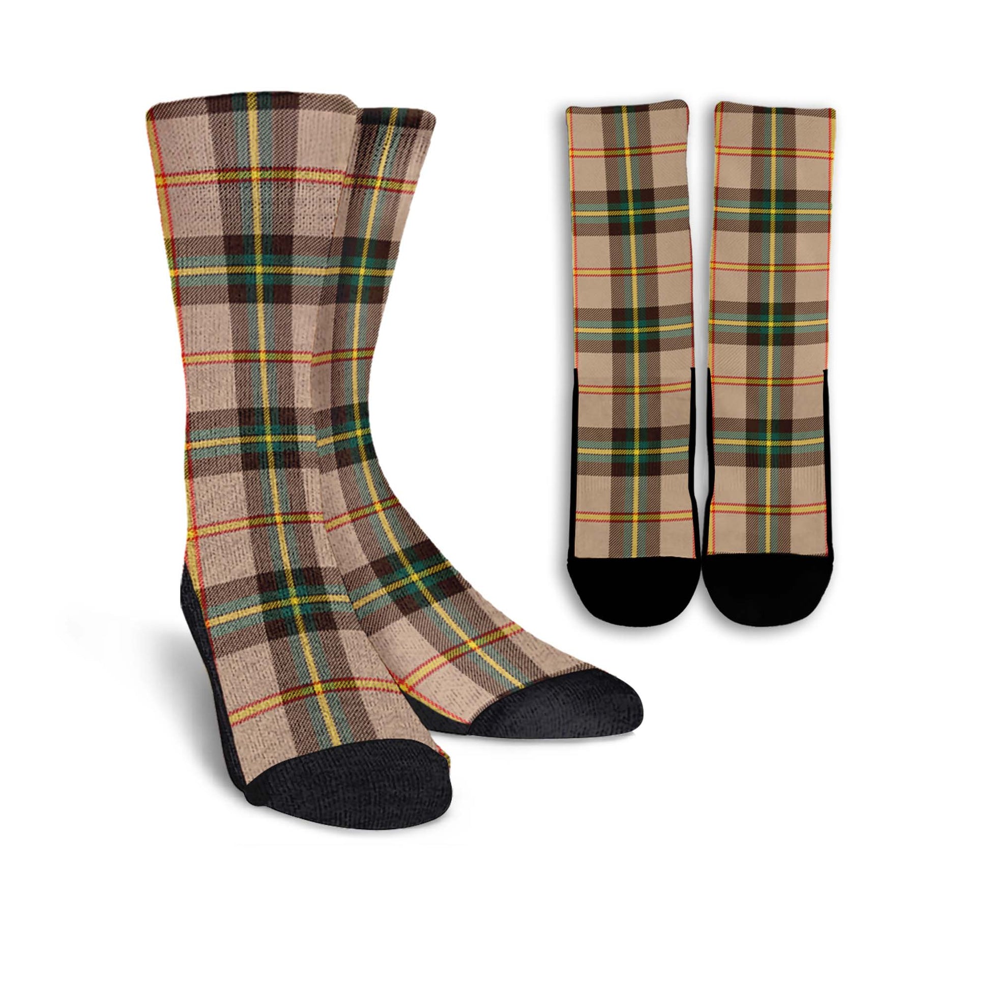 Saskatchewan Province Canada Tartan Crew Socks - Tartanvibesclothing