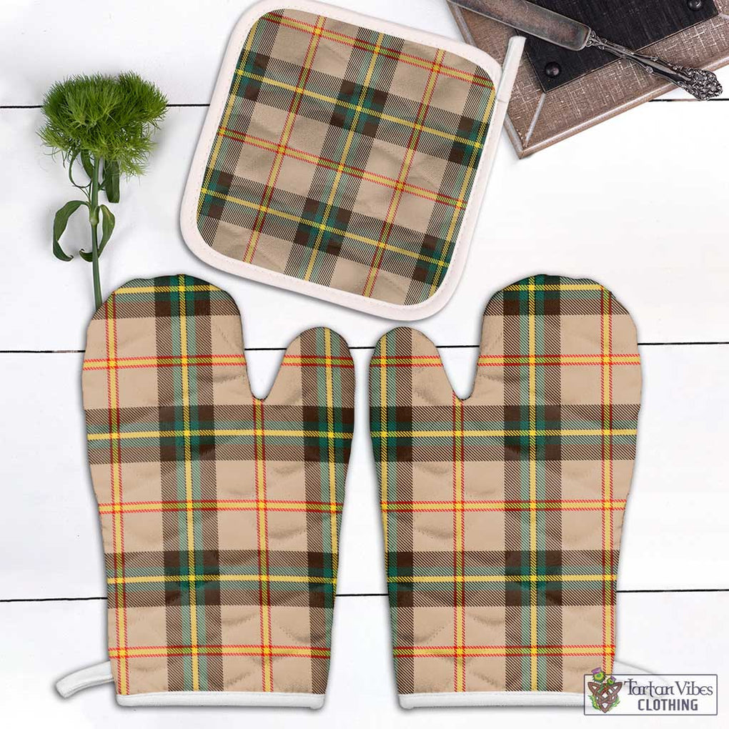 Saskatchewan Province Canada Tartan Combo Oven Mitt & Pot-Holder Combo 1 Oven Mitt & 1 Pot-Holder White - Tartan Vibes Clothing