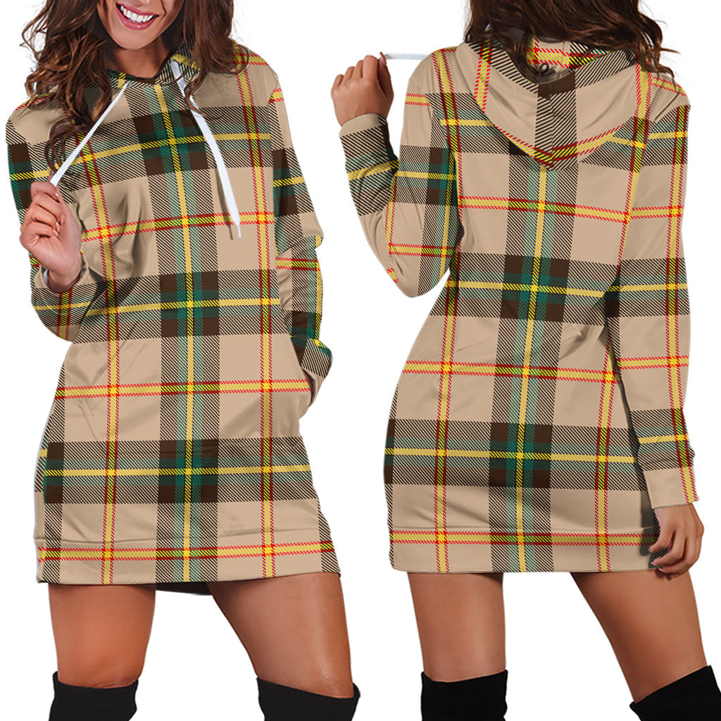 Saskatchewan Province Canada Tartan Hoodie Dress - Tartan Vibes Clothing
