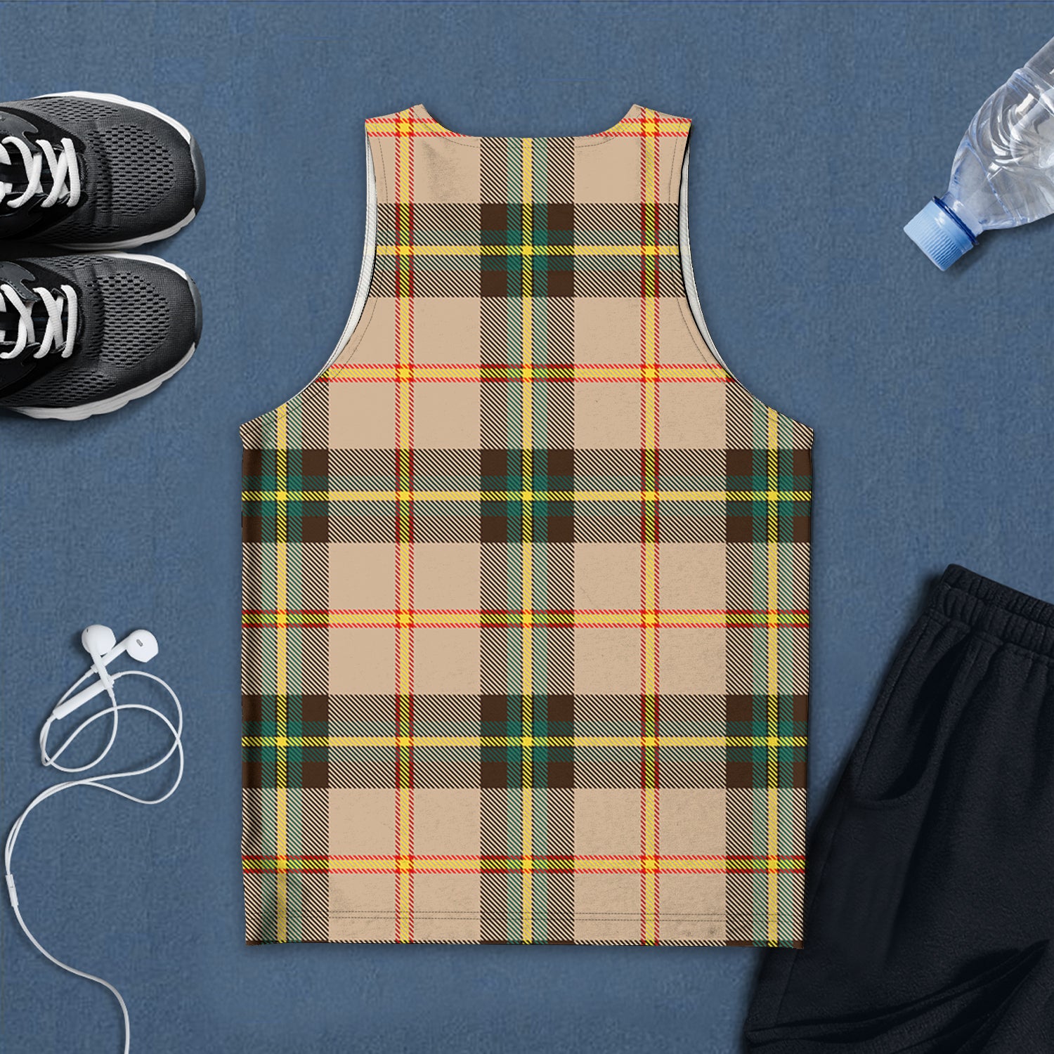 Saskatchewan Province Canada Tartan Mens Tank Top - Tartan Vibes Clothing