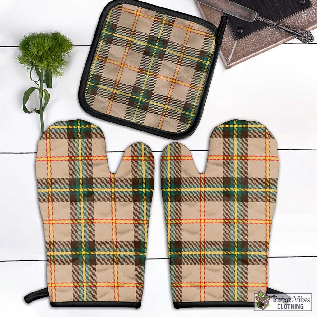 Saskatchewan Province Canada Tartan Combo Oven Mitt & Pot-Holder Combo 1 Oven Mitt & 1 Pot-Holder Black - Tartan Vibes Clothing