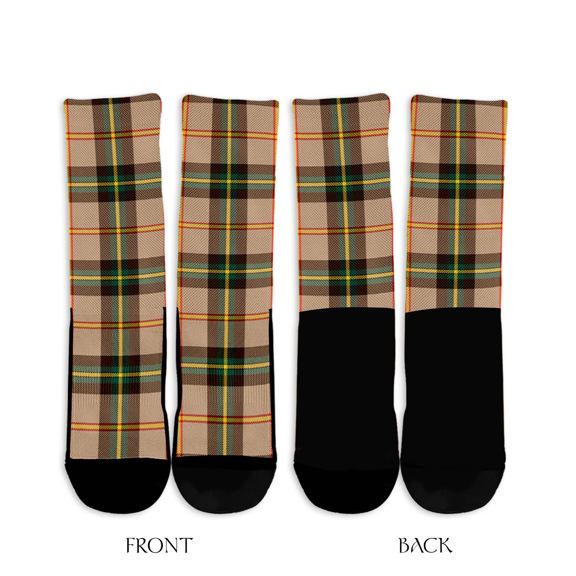 Saskatchewan Province Canada Tartan Crew Socks - Tartanvibesclothing