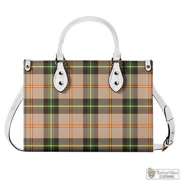 Saskatchewan Province Canada Tartan Luxury Leather Handbags