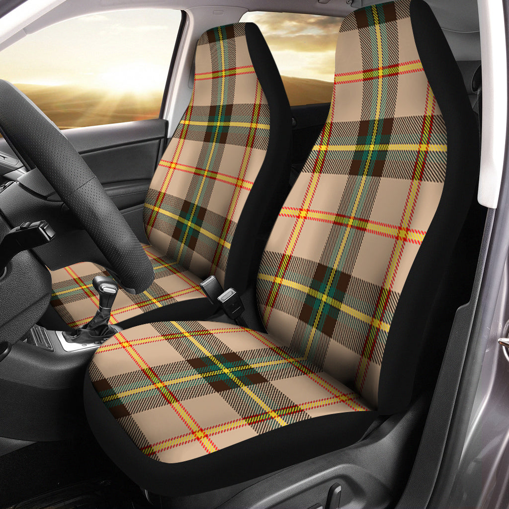 Saskatchewan Province Canada Tartan Car Seat Cover - Tartanvibesclothing