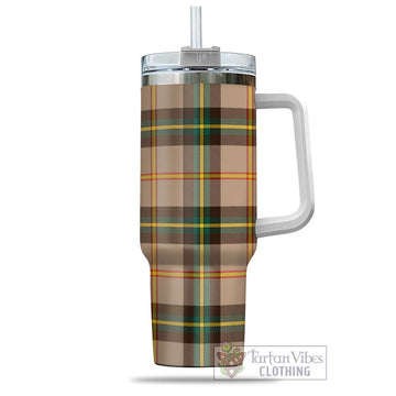 Saskatchewan Province Canada Tartan Tumbler with Handle