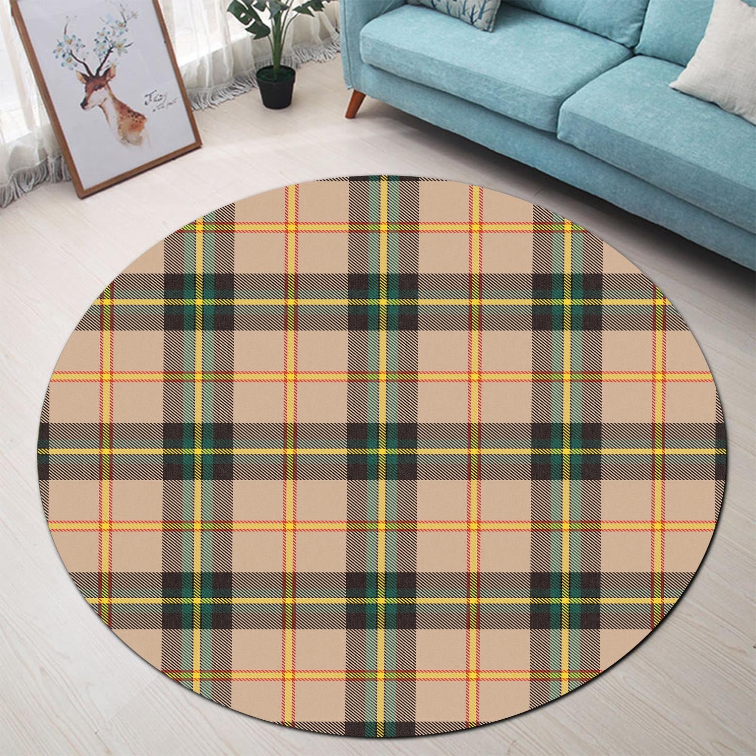 saskatchewan-province-canada-tartan-round-rug
