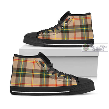 Saskatchewan Province Canada Tartan High Top Shoes