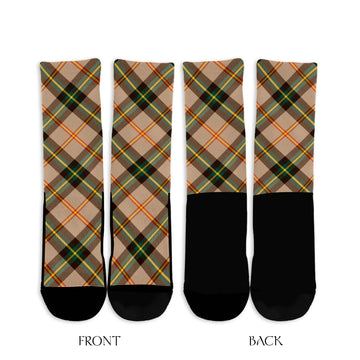 Saskatchewan Province Canada Tartan Crew Socks Cross Style