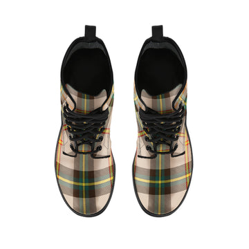 Saskatchewan Province Canada Tartan Leather Boots