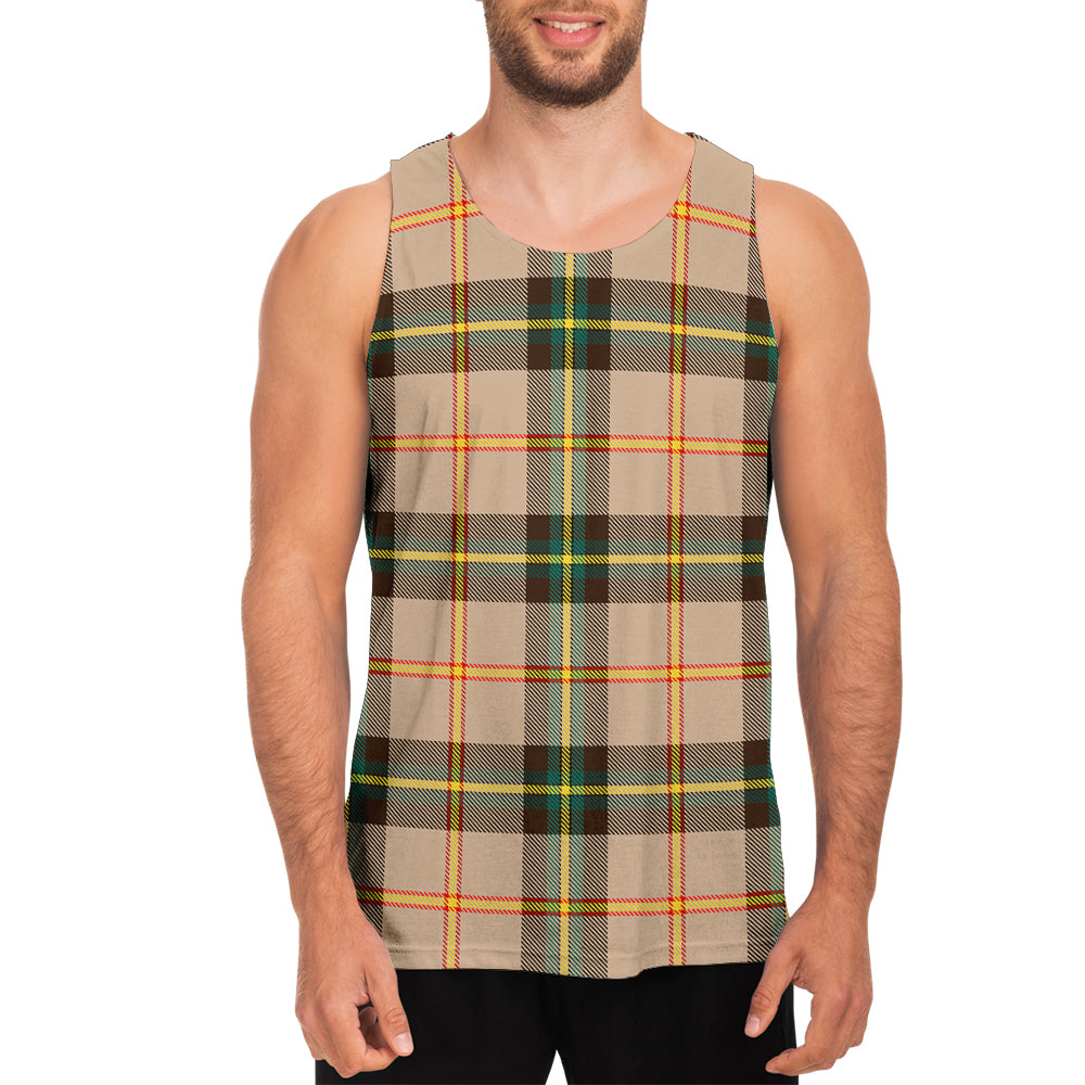 Saskatchewan Province Canada Tartan Mens Tank Top - Tartan Vibes Clothing