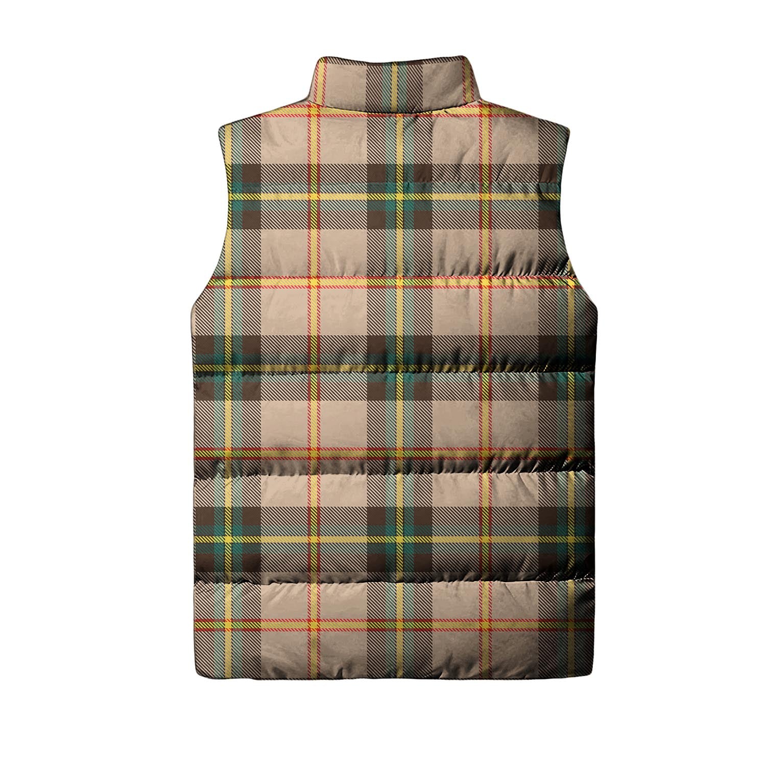 Saskatchewan Province Canada Tartan Sleeveless Puffer Jacket - Tartanvibesclothing