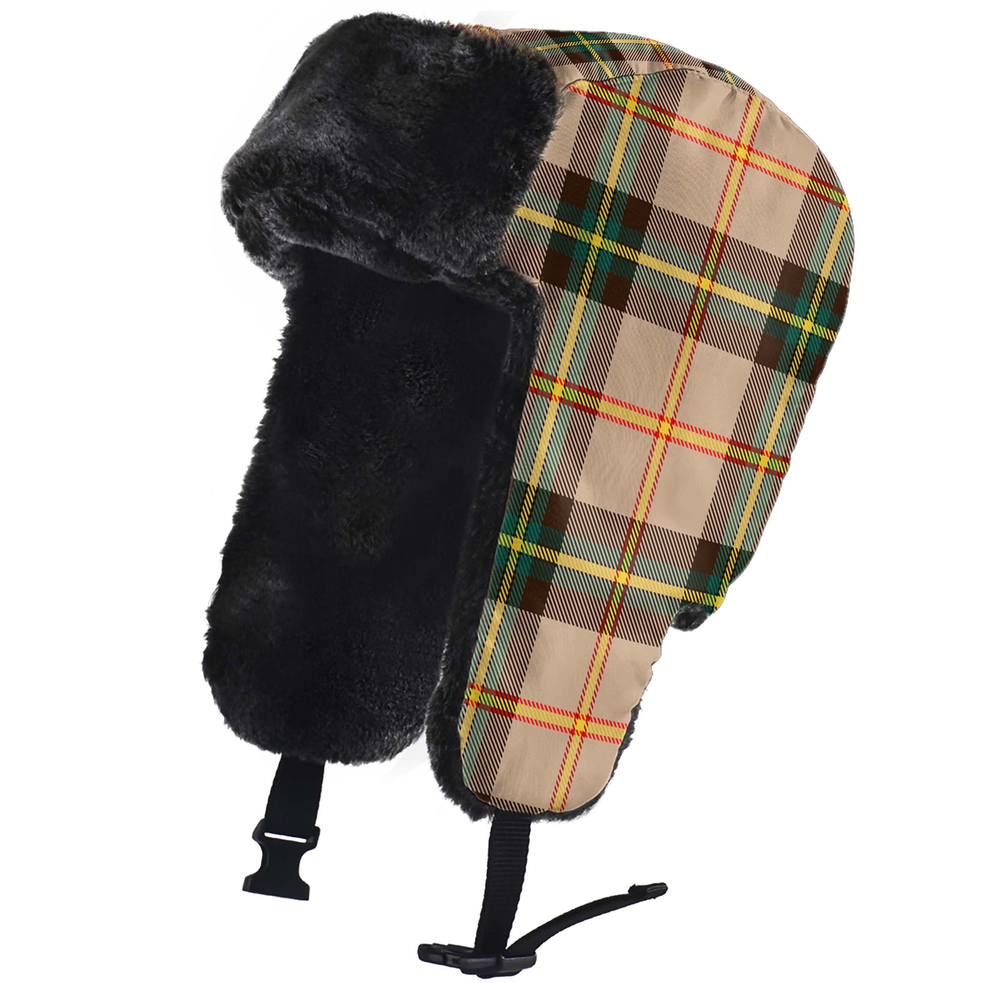 Saskatchewan Province Canada Tartan Winter Trapper Hat - Tartanvibesclothing