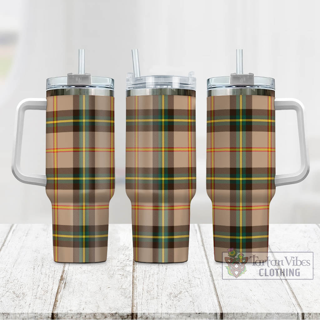Saskatchewan Province Canada Tartan Tumbler with Handle - Tartan Vibes Clothing