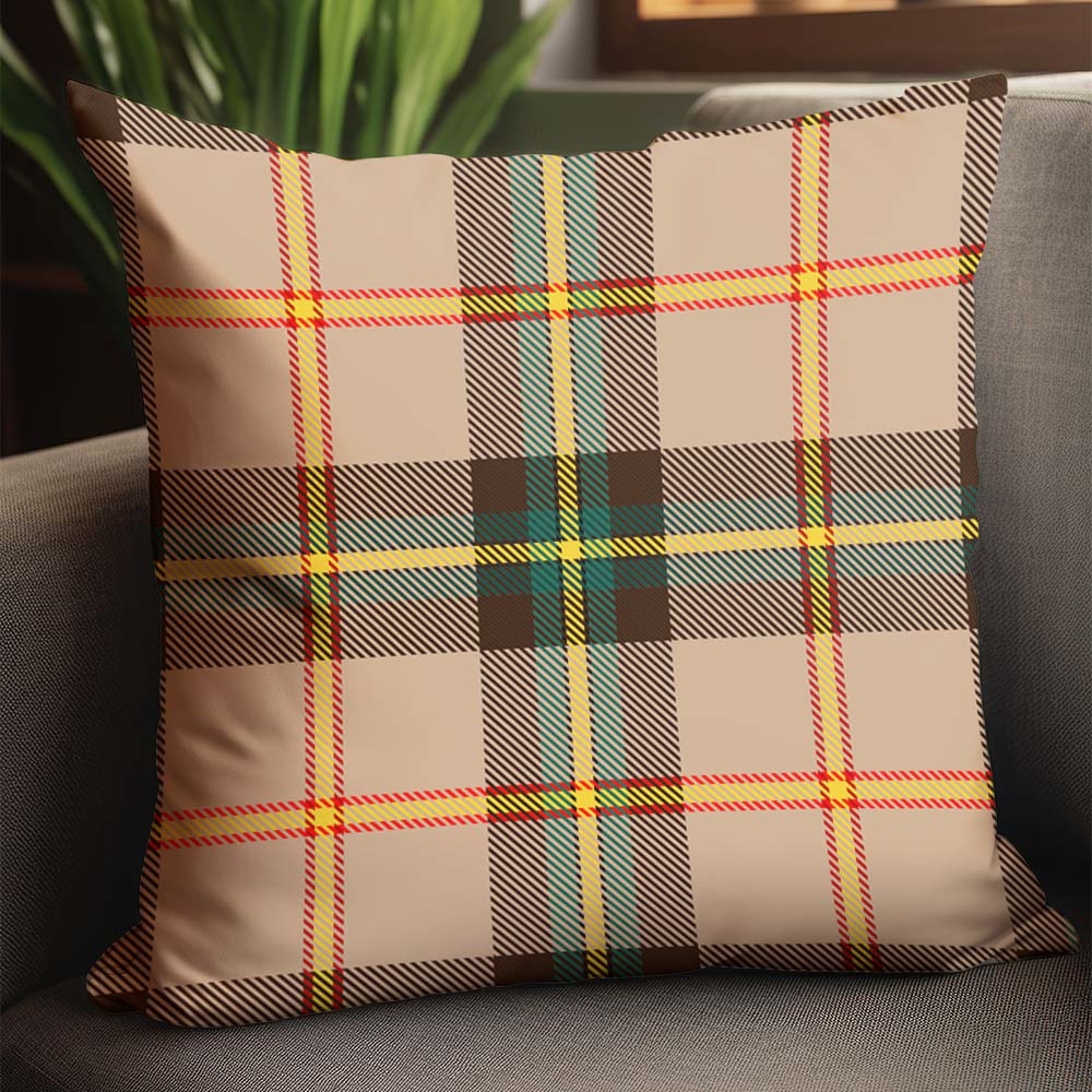 Saskatchewan Province Canada Tartan Pillow Cover - Tartan Vibes Clothing