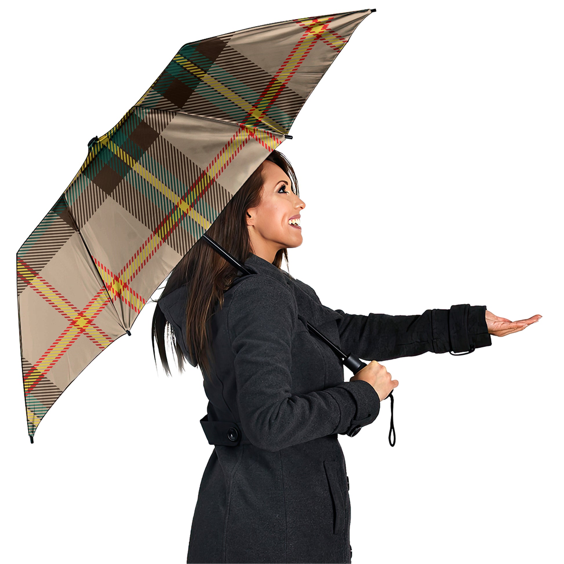 Saskatchewan Province Canada Tartan Umbrella - Tartanvibesclothing
