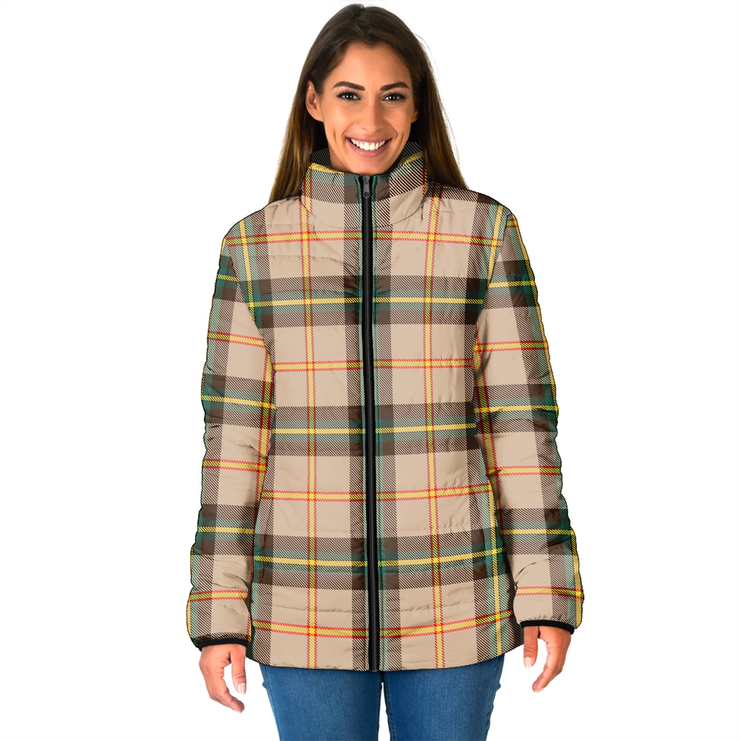 saskatchewan-province-canada-tartan-padded-jacket