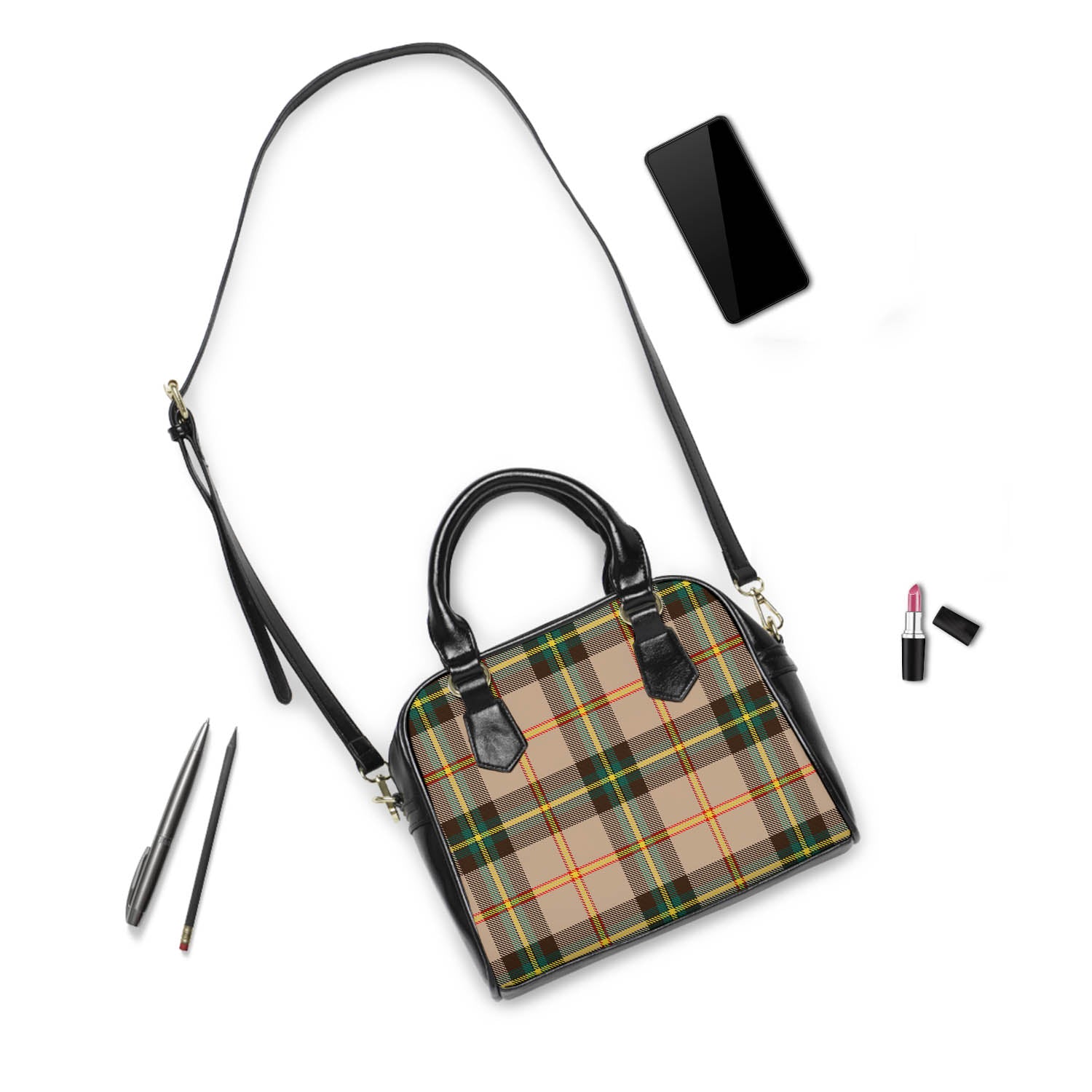 Saskatchewan Province Canada Tartan Shoulder Handbags - Tartanvibesclothing