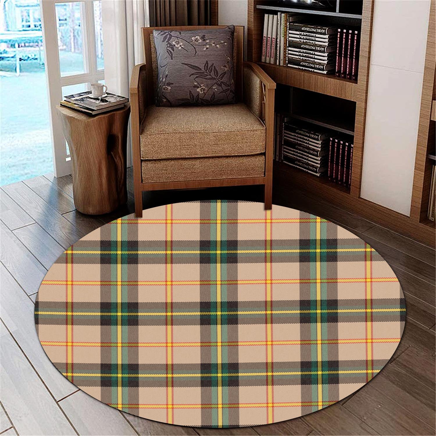 saskatchewan-province-canada-tartan-round-rug