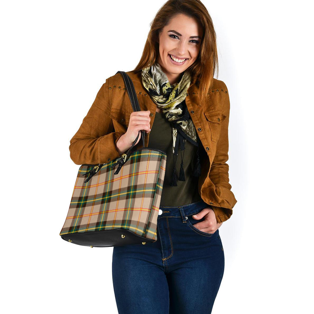 saskatchewan-province-canada-tartan-leather-tote-bag