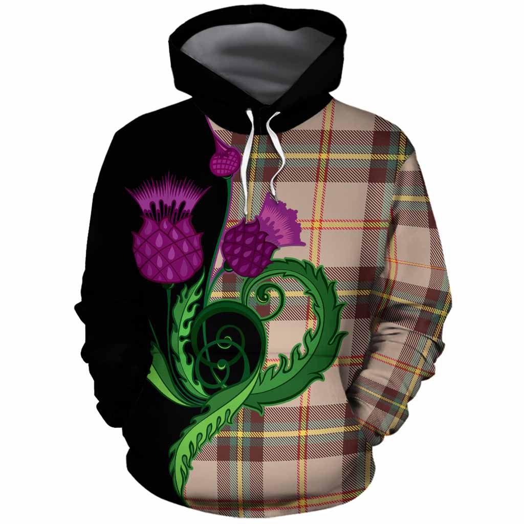 Saskatchewan Province Canada Tartan Cotton Hoodie Traditional Scottish Thistle