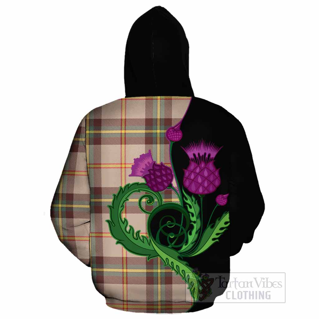 Saskatchewan Province Canada Tartan Cotton Hoodie Traditional Scottish Thistle