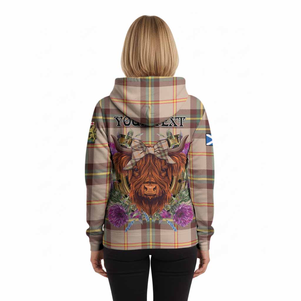 Saskatchewan Province Canada Tartan Hoodie Scottish Thistle Heilan Coo