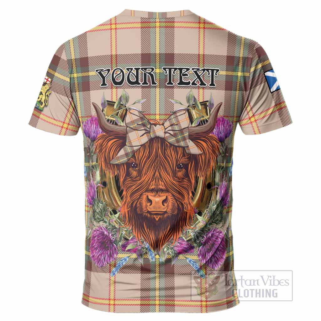 Saskatchewan Province Canada Tartan T-Shirt Scottish Thistle Heilan Coo