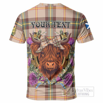 Saskatchewan Province Canada Tartan T-Shirt Scottish Thistle Heilan Coo