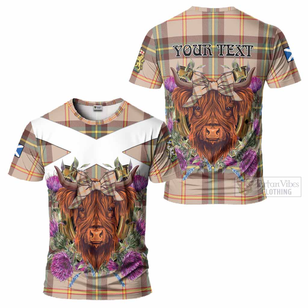 Saskatchewan Province Canada Tartan T-Shirt Scottish Thistle Heilan Coo