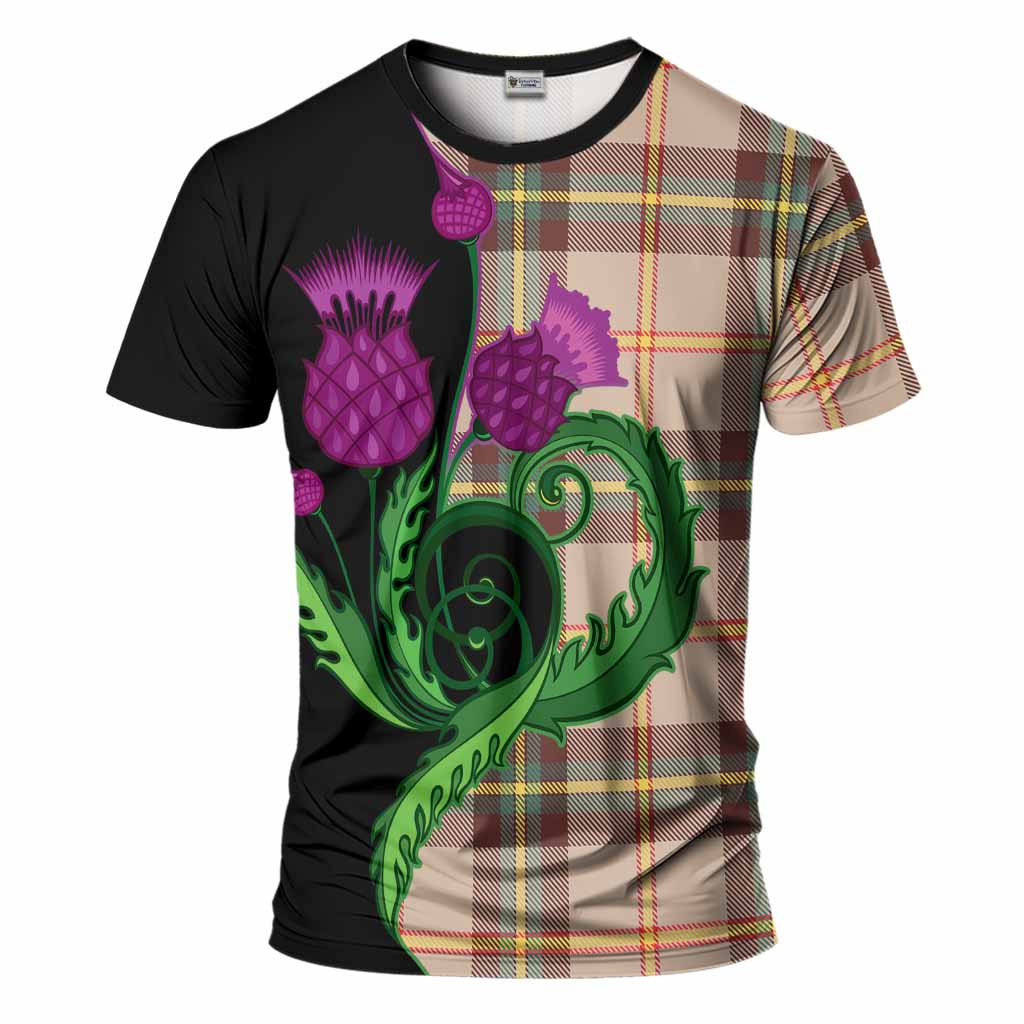 Saskatchewan Province Canada Tartan T-Shirt Traditional Scottish Thistle