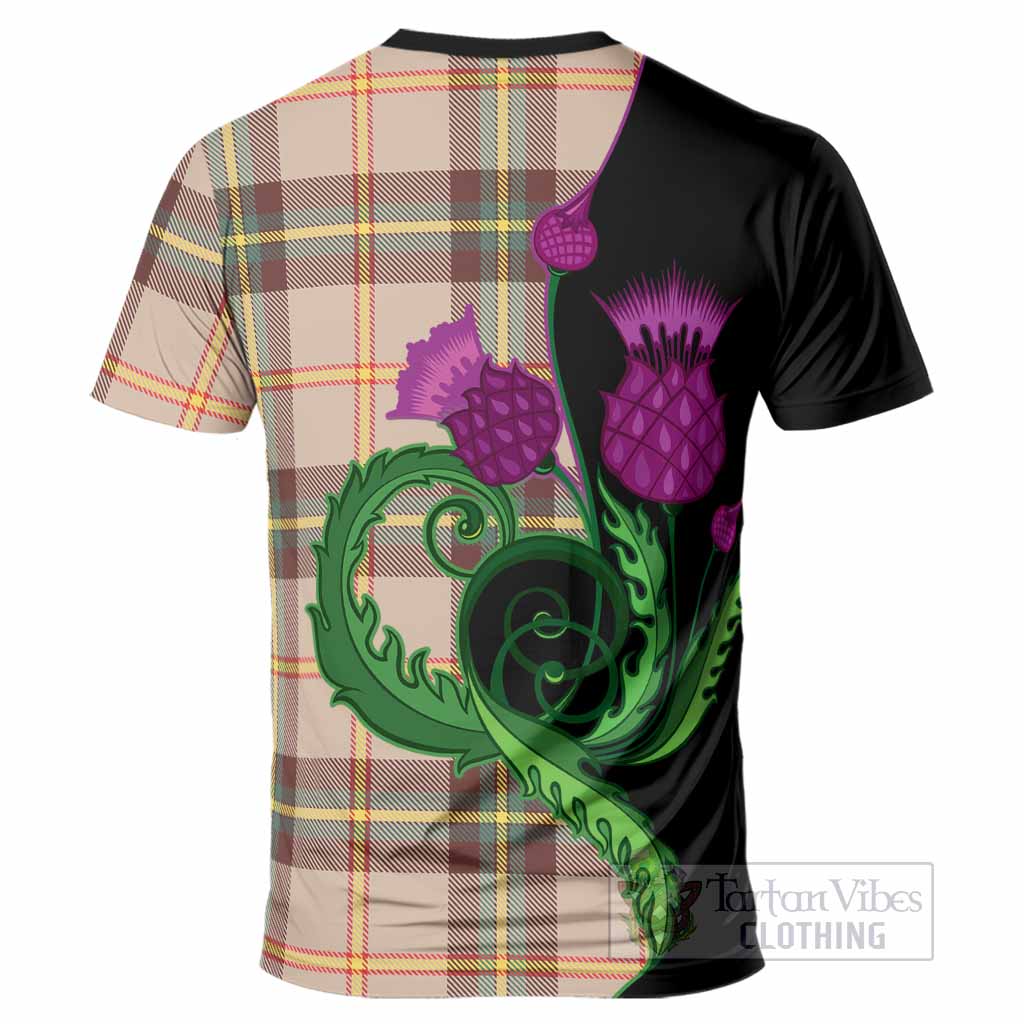 Saskatchewan Province Canada Tartan T-Shirt Traditional Scottish Thistle